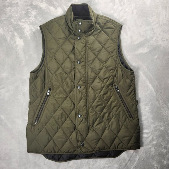 Banana Republic Other - Banana Republic Mens BR+ Quilted Vest Size M Green Water Resistant Performance